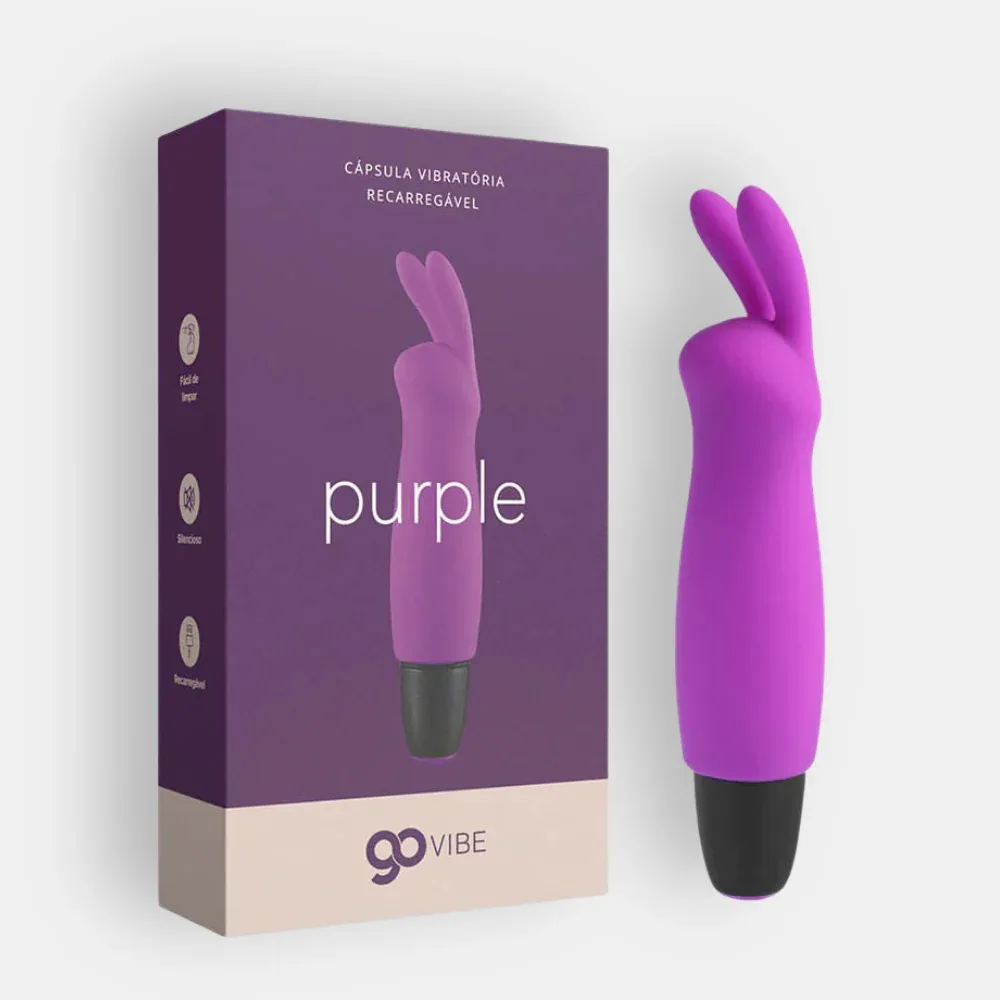 Cápsula Vibratória Multivelocidade Recarregável Go Vibe Purple