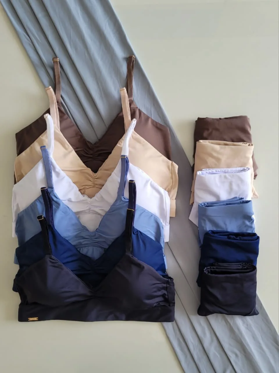 Conjunto Top com bojo removível + Calcinha Fio Duplo