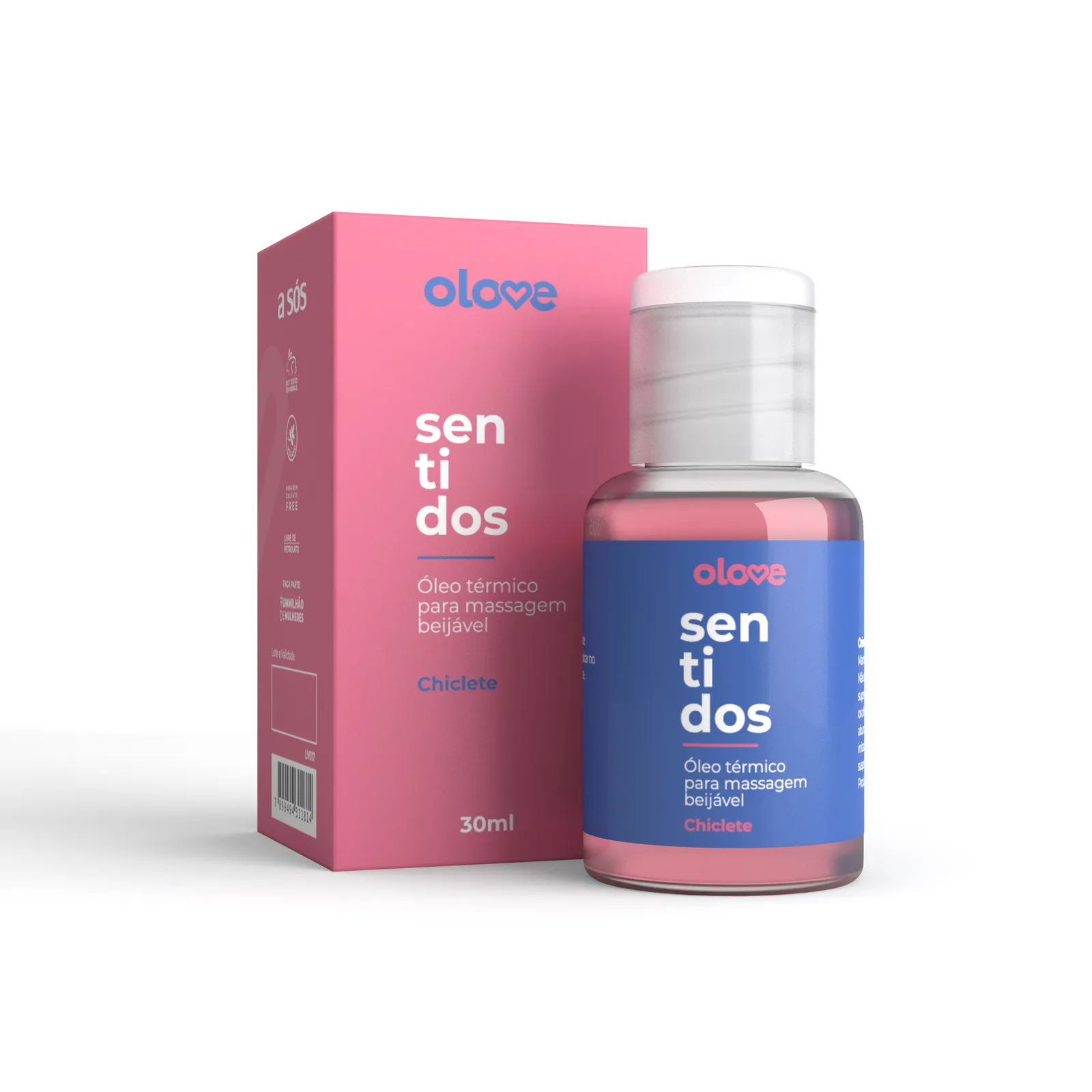 Óleo Beijável Olove Sentidos Chiclete Hot - 30 ml