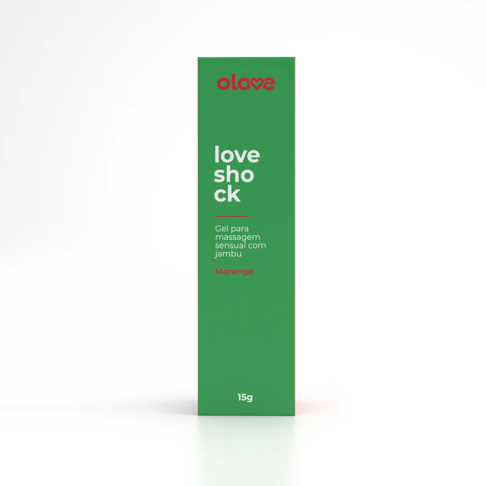 Gel Excitante Beijável Loveshock Morango Olove- 15 g | Nova Embalagem