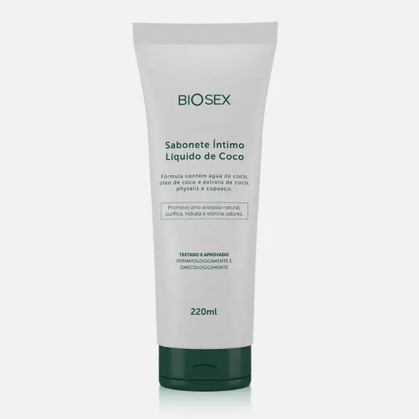 SABONETE ÍNTIMO LÍQUIDO DE COCO BIOSEX - 220 ML