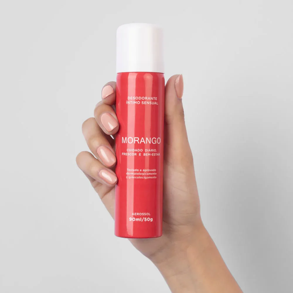 DESODORANTE ÍNTIMO MORANGO - 90ML/50G